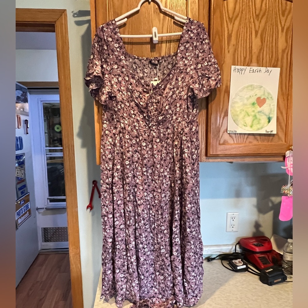 Prairie style Bloom Chic layered floral with flutter sleeves! Bohemian fullness!